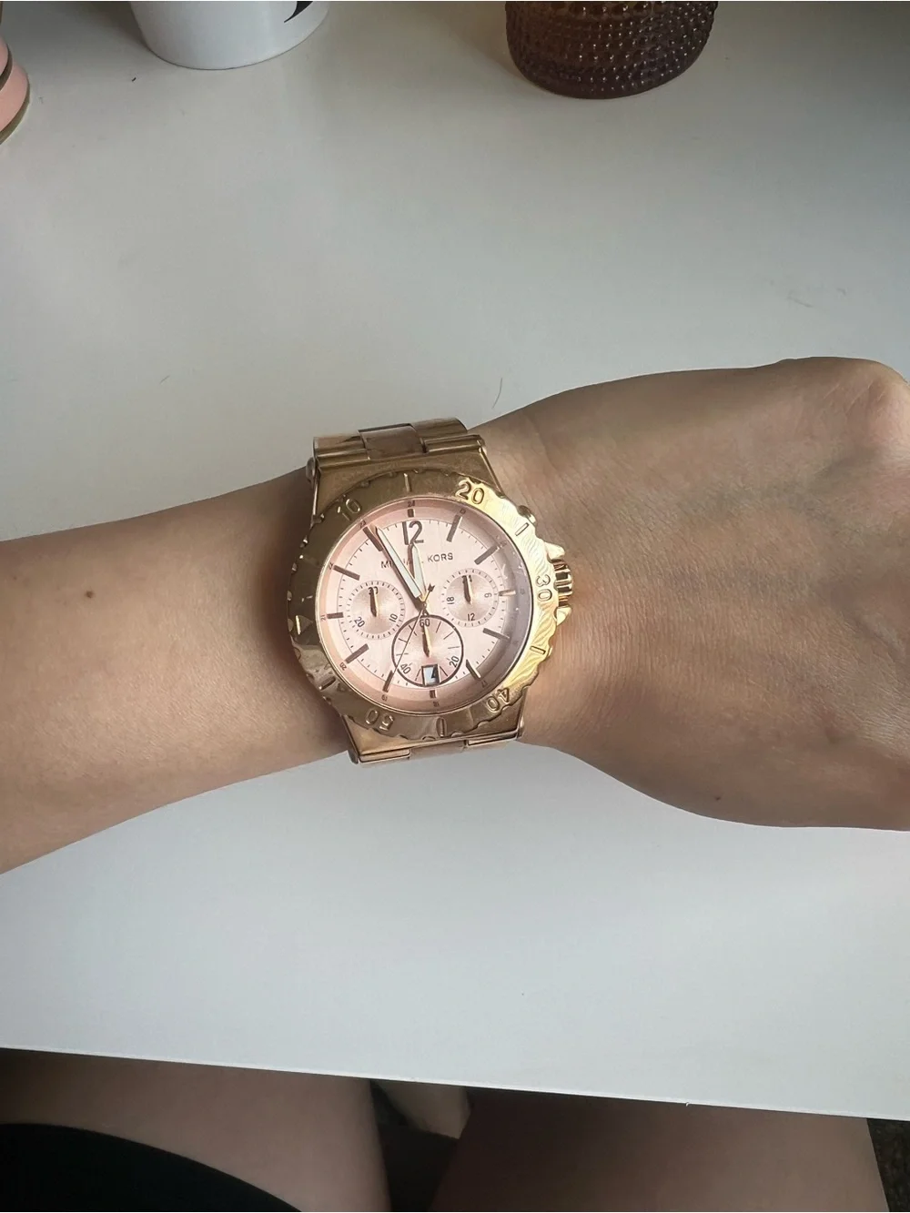 Michael Kors Rose Gold Chronograph Bracelet Watch